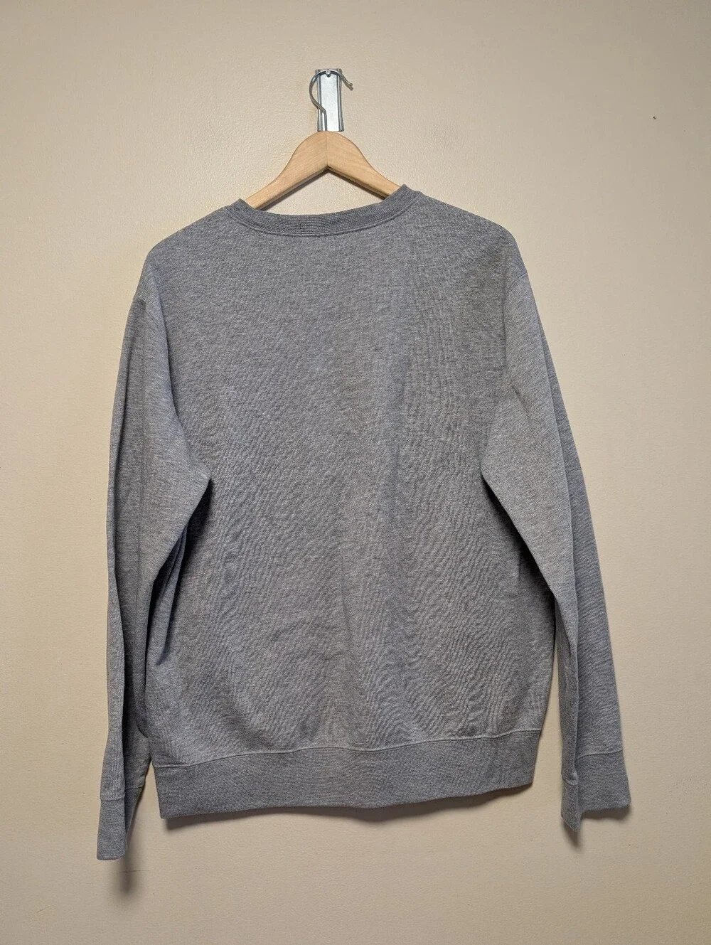 Polo Ralph Lauren Gray Logo Crewneck Sweatshirt Size L Classic Preppy